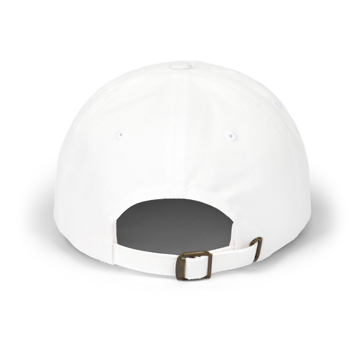 White classic cap back with white background
