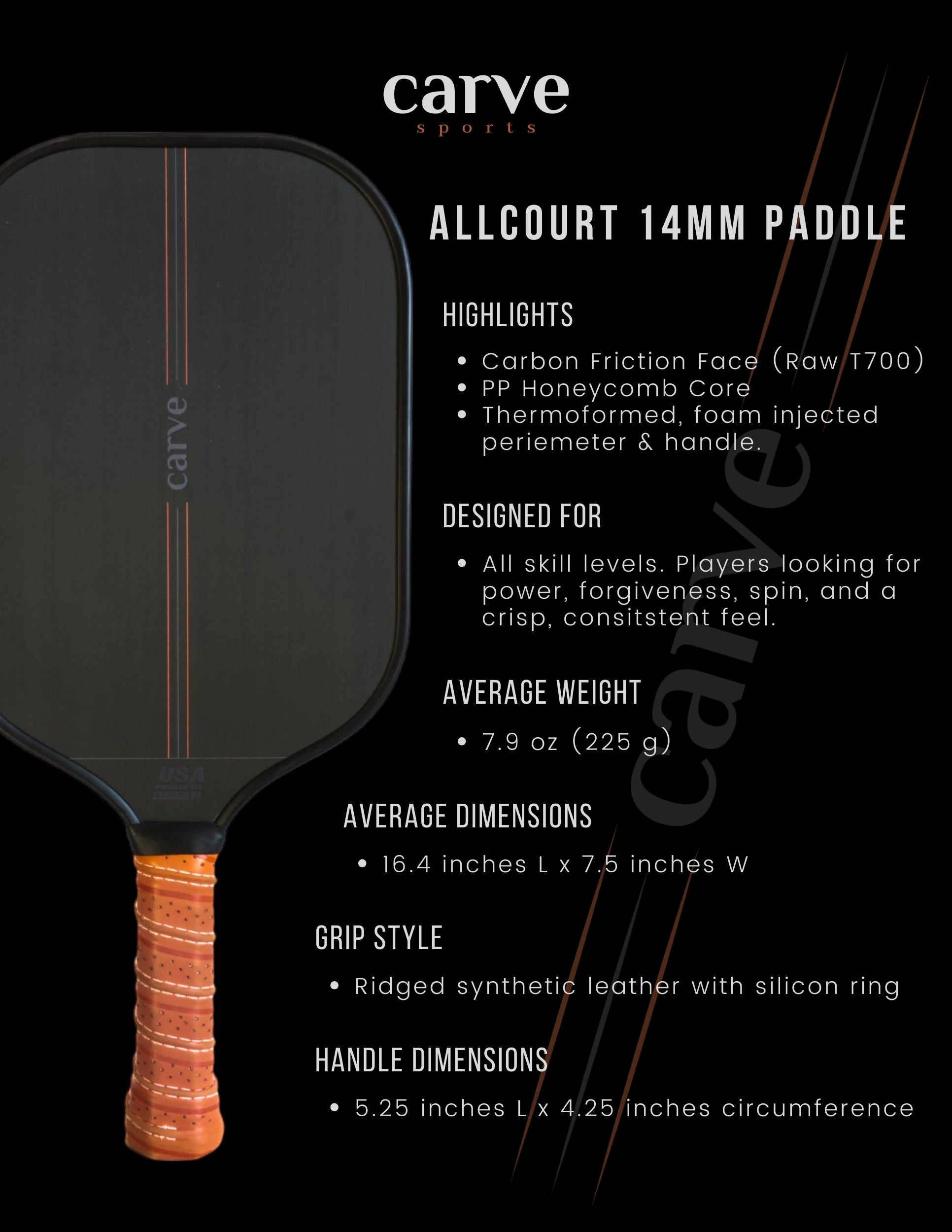 Carve Sports | Modern rackets and paddles, simplified.