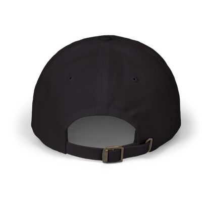 Black Classic cap back with white background