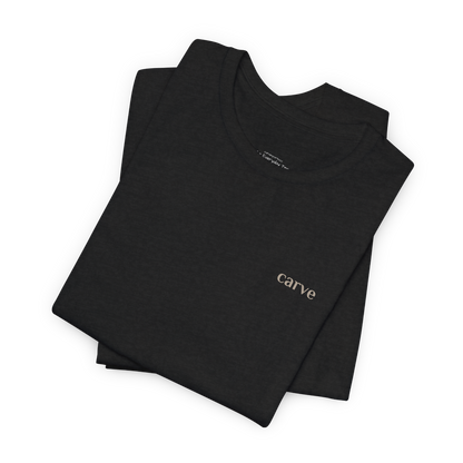 Carve Sports everyday tee black folded