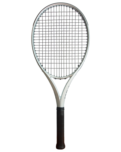 Allcourt beast edition tennis racket with black handle on transparent background