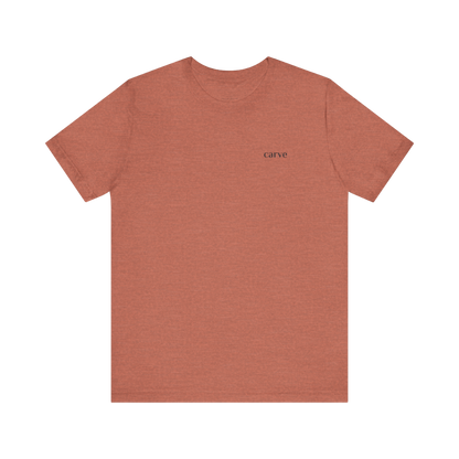 Clay Carve Sports Everyday Tee, 52% cotton and 48% polyester blend, lightweight and breathable; ideal for active and leisure wear