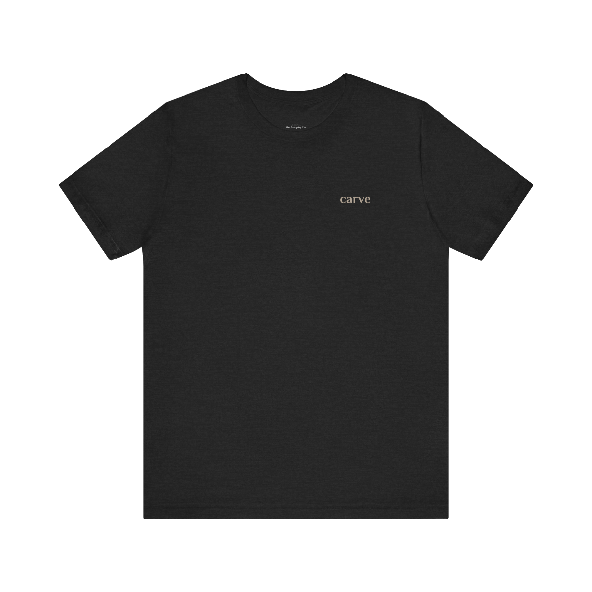 Black Carve Sports Everyday Tee, 100% cotton with a true-to-size fit—breathable and ideal for layering, workouts, or casual wear.