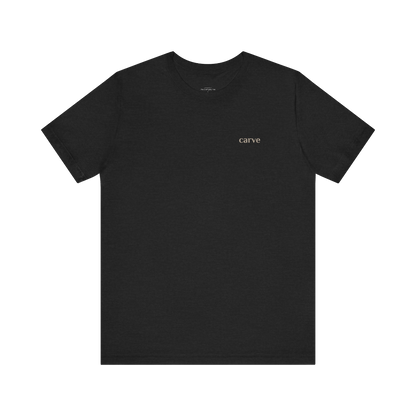 Black Carve Sports Everyday Tee, 100% cotton with a true-to-size fit—breathable and ideal for layering, workouts, or casual wear.
