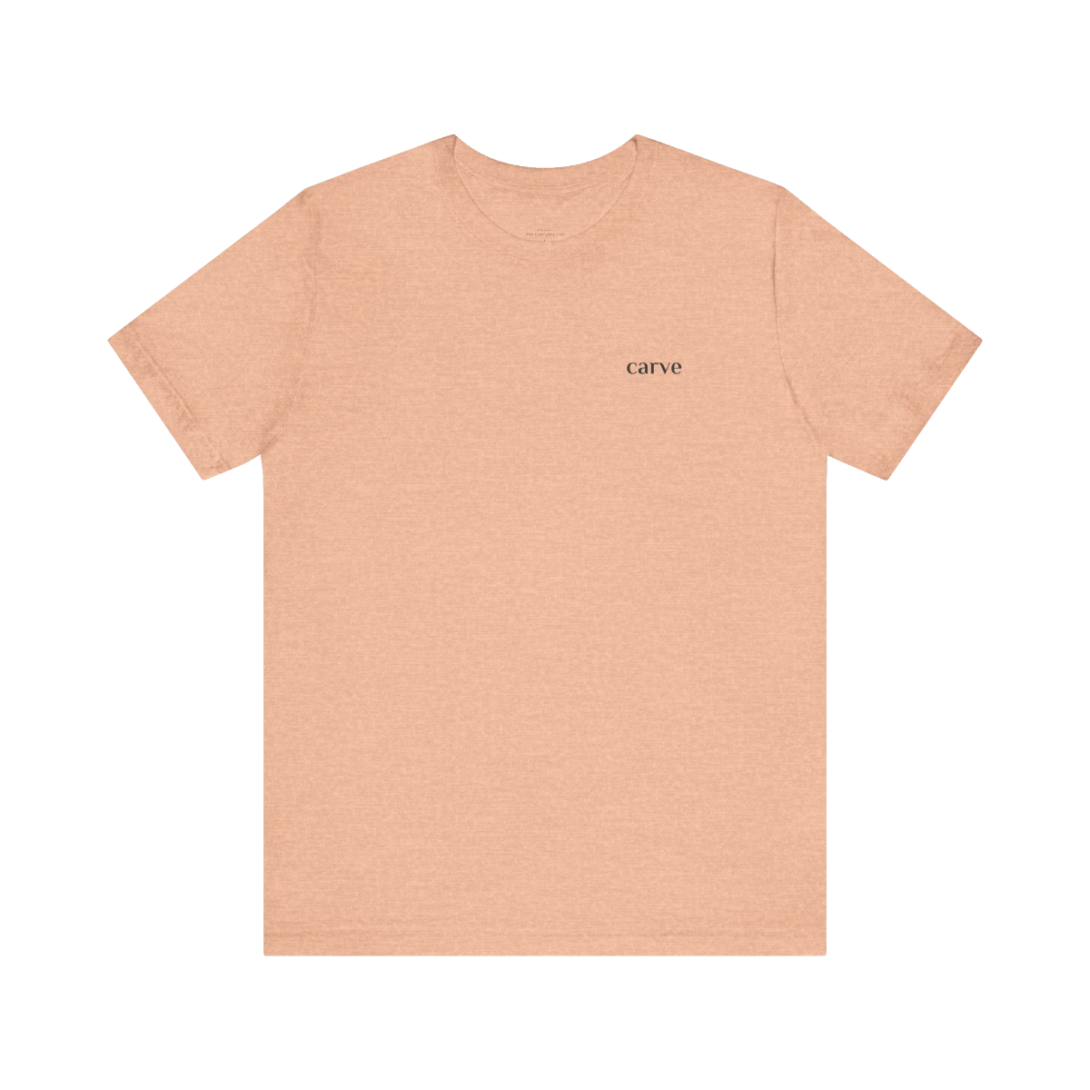 Peach Carve Sports Everyday Tee, 52% cotton and 48% polyester blend, lightweight and breathable; ideal for active and leisure wear.