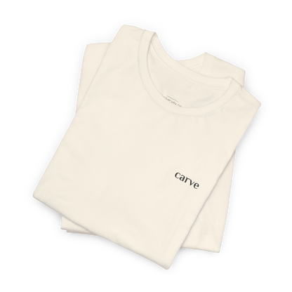 Carve Sports everyday tee natural folded